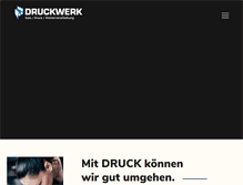 Tablet Screenshot of druckwerk-gmbh.de